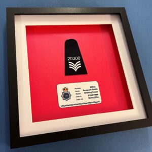 Police Rank Presentation Display Gift