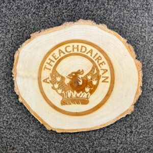 Clan Crest Tree Slice