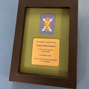 Military Service Presentation Display