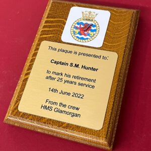 Military Service Wooden Plaque